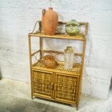 Vintage rattan shelf