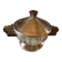 art deco steel wood sugar bowl
