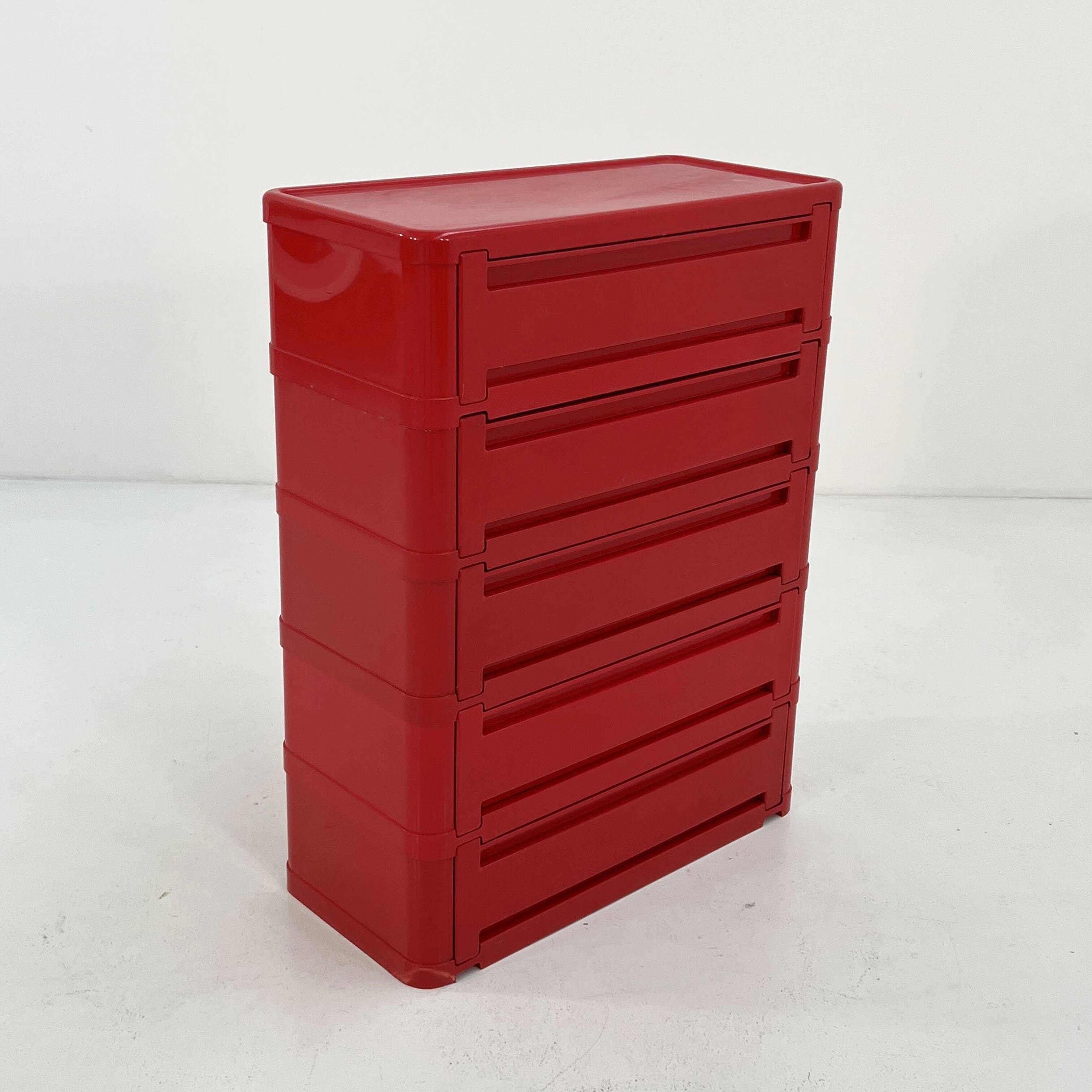 White cabinet model "4964" by Olaf Von Bohr for Kartell, 1970