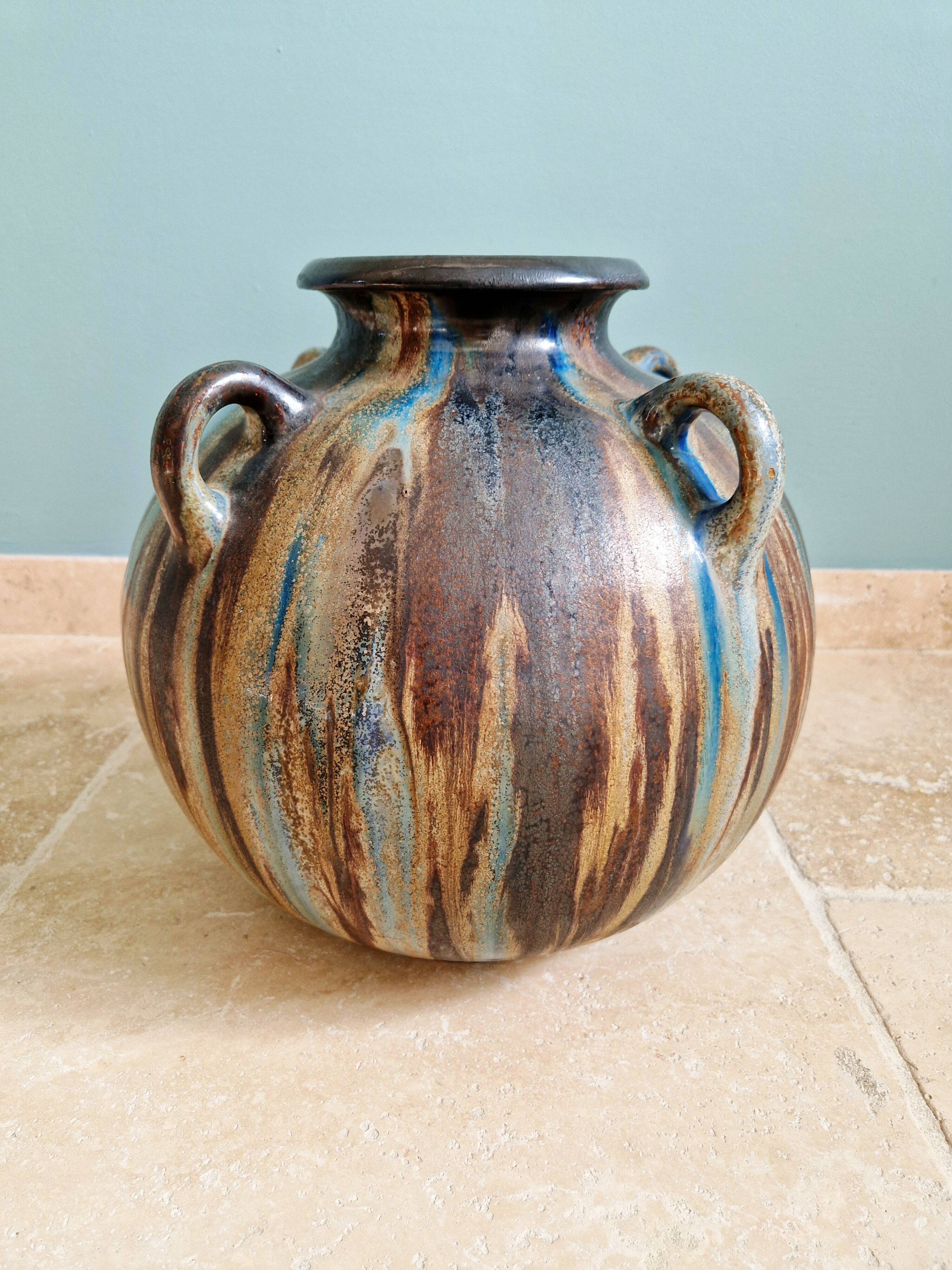 Large flamed stoneware vase, Roger Guérin