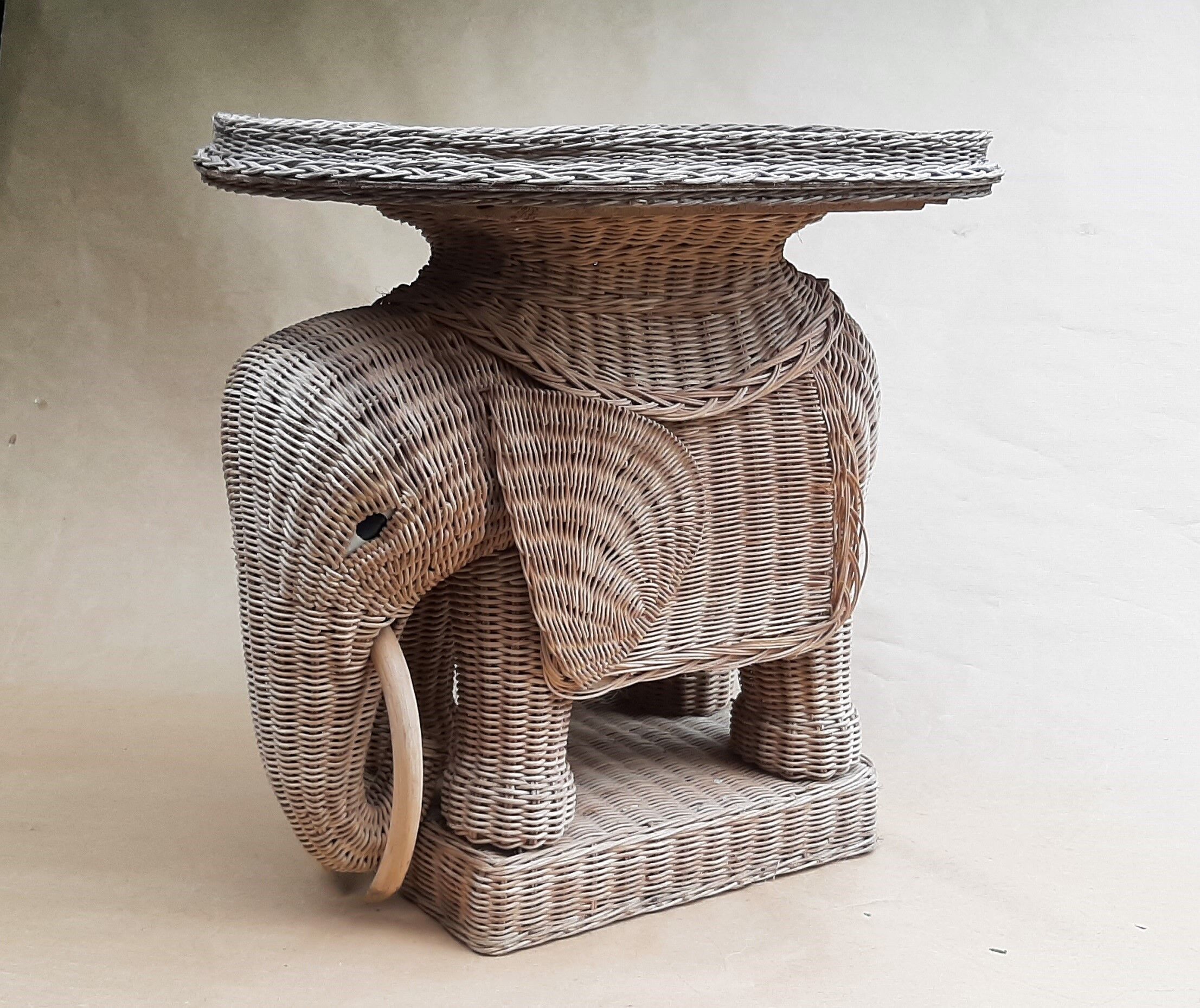Wicker Elephant Design 1960-70