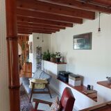 large mirror, bamboo, vintage