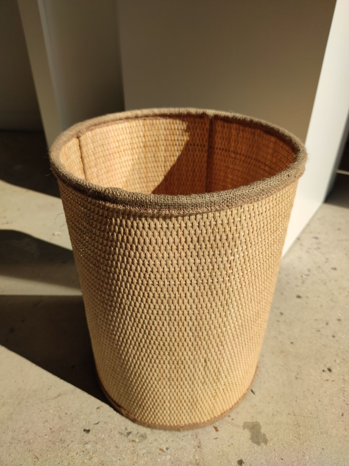 Lampshade in natural braided fiber h:40cm; d:20cm