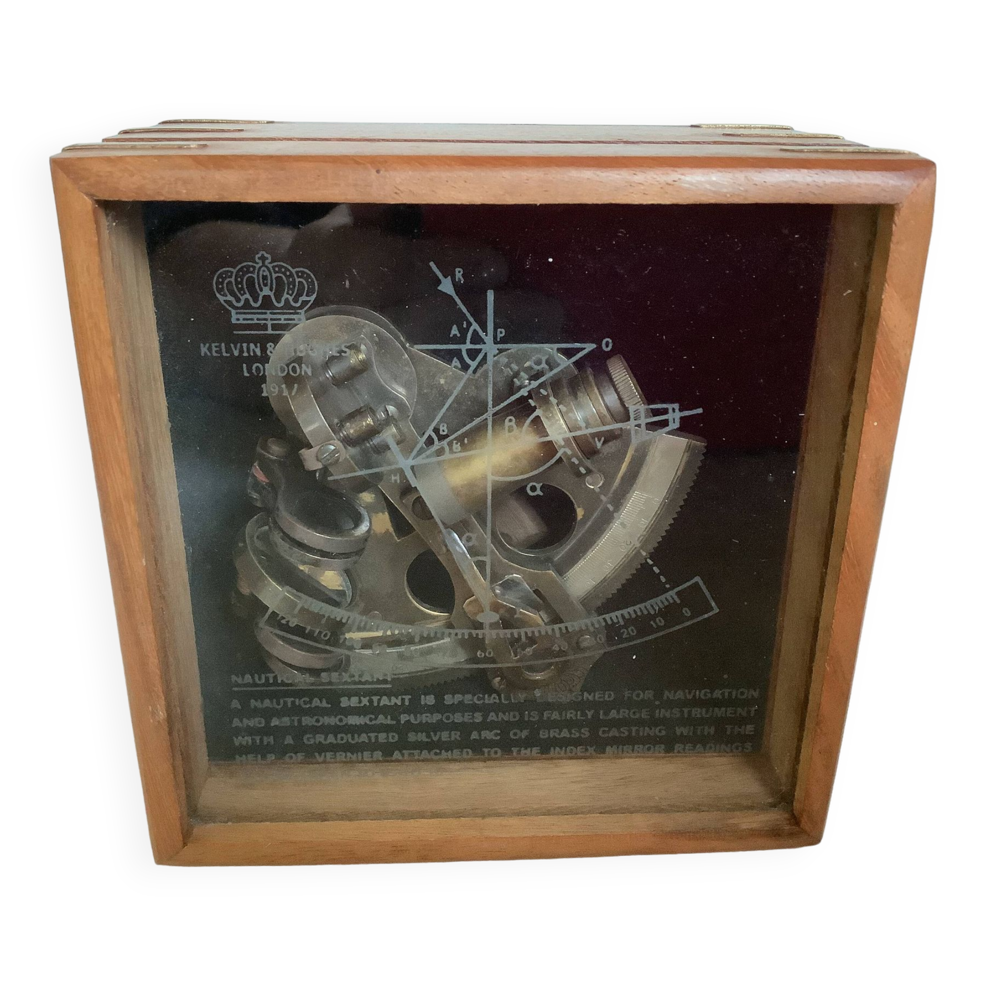Marine compass sextant box