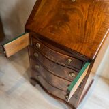 Walnut veneer secretary desk