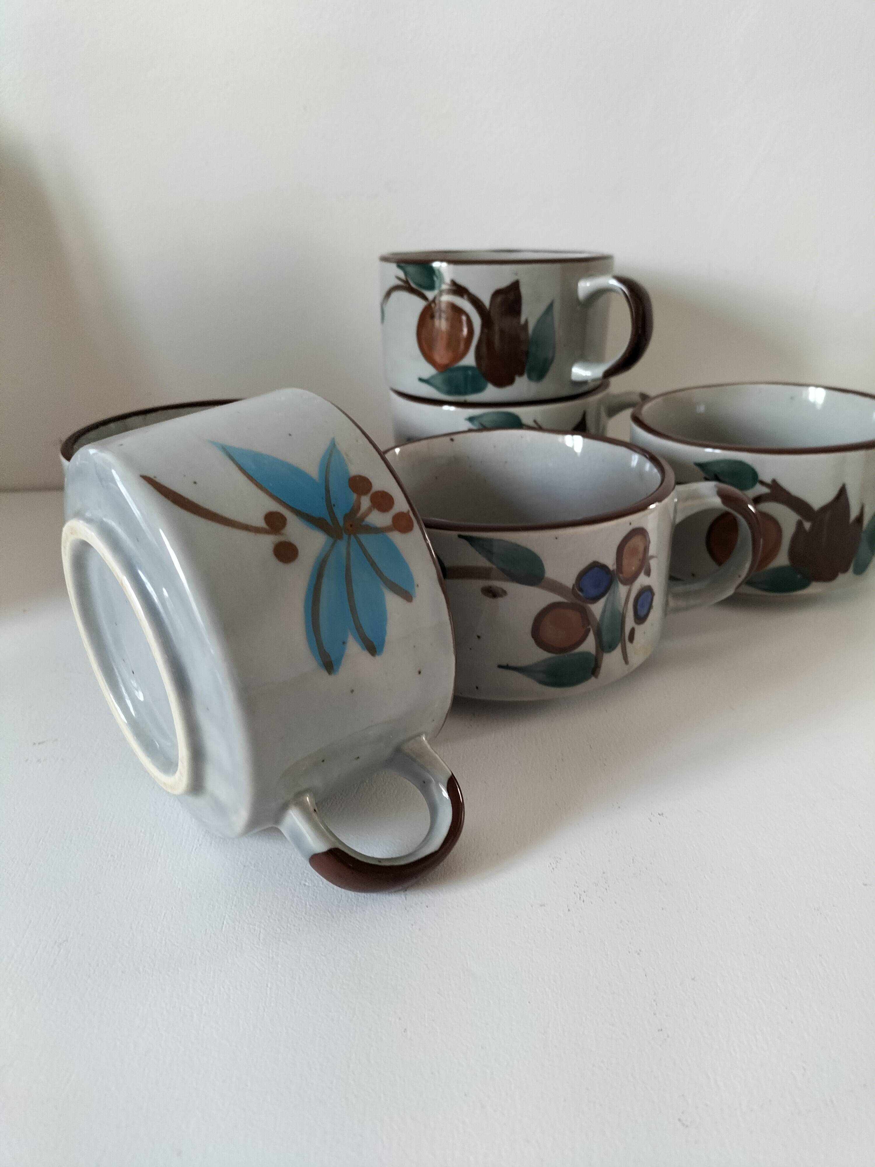 Large stoneware mugs