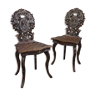 Set of 2 chairs Switzerland Black Forest