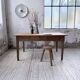 Farm table with tapered legs, cherry wood, 150 cm