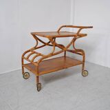 Rattan serving trolley 1970