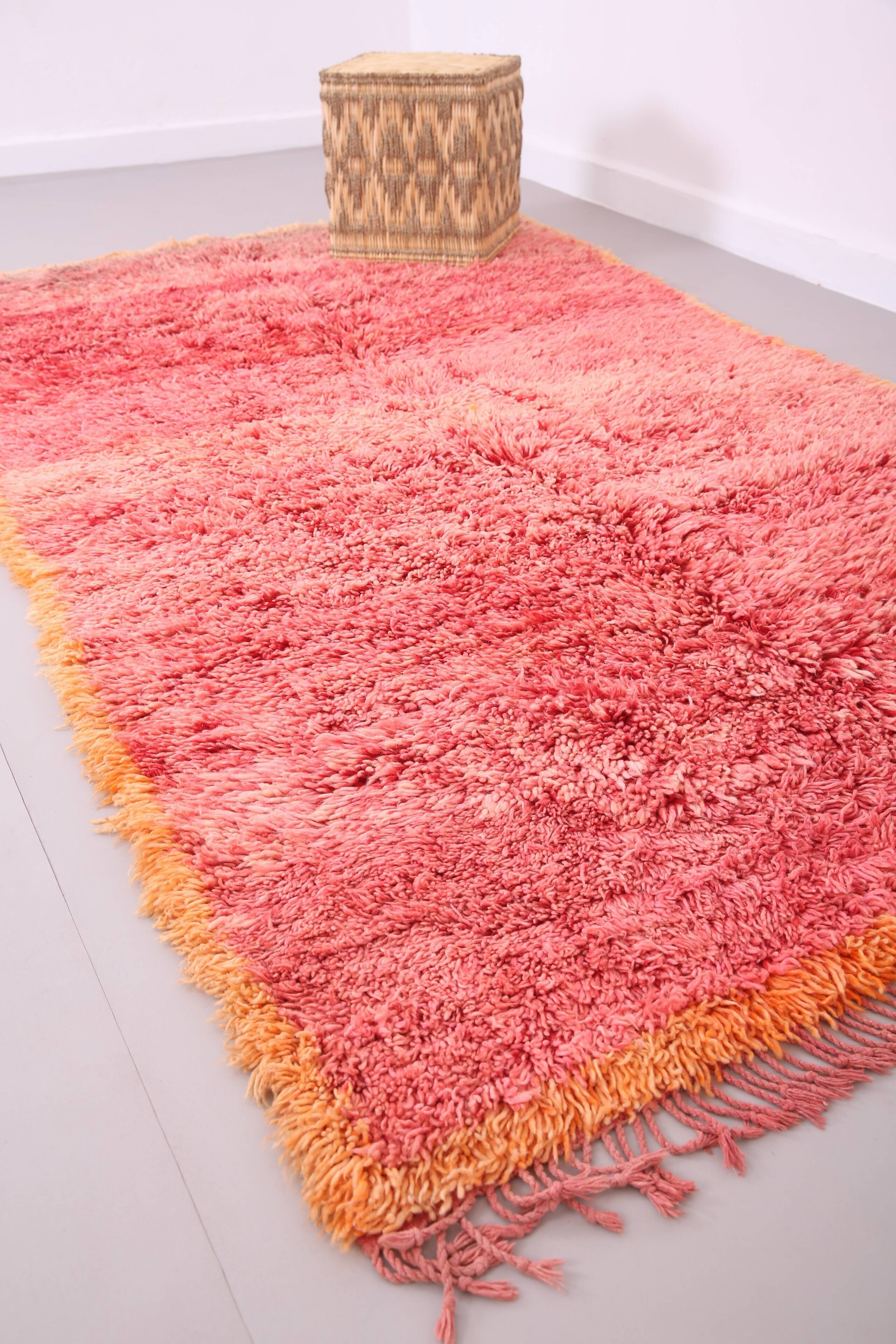 Vintage Moroccan Shag Rug 150 x 268 cm - Handmade Berber Rug - Wool Rug