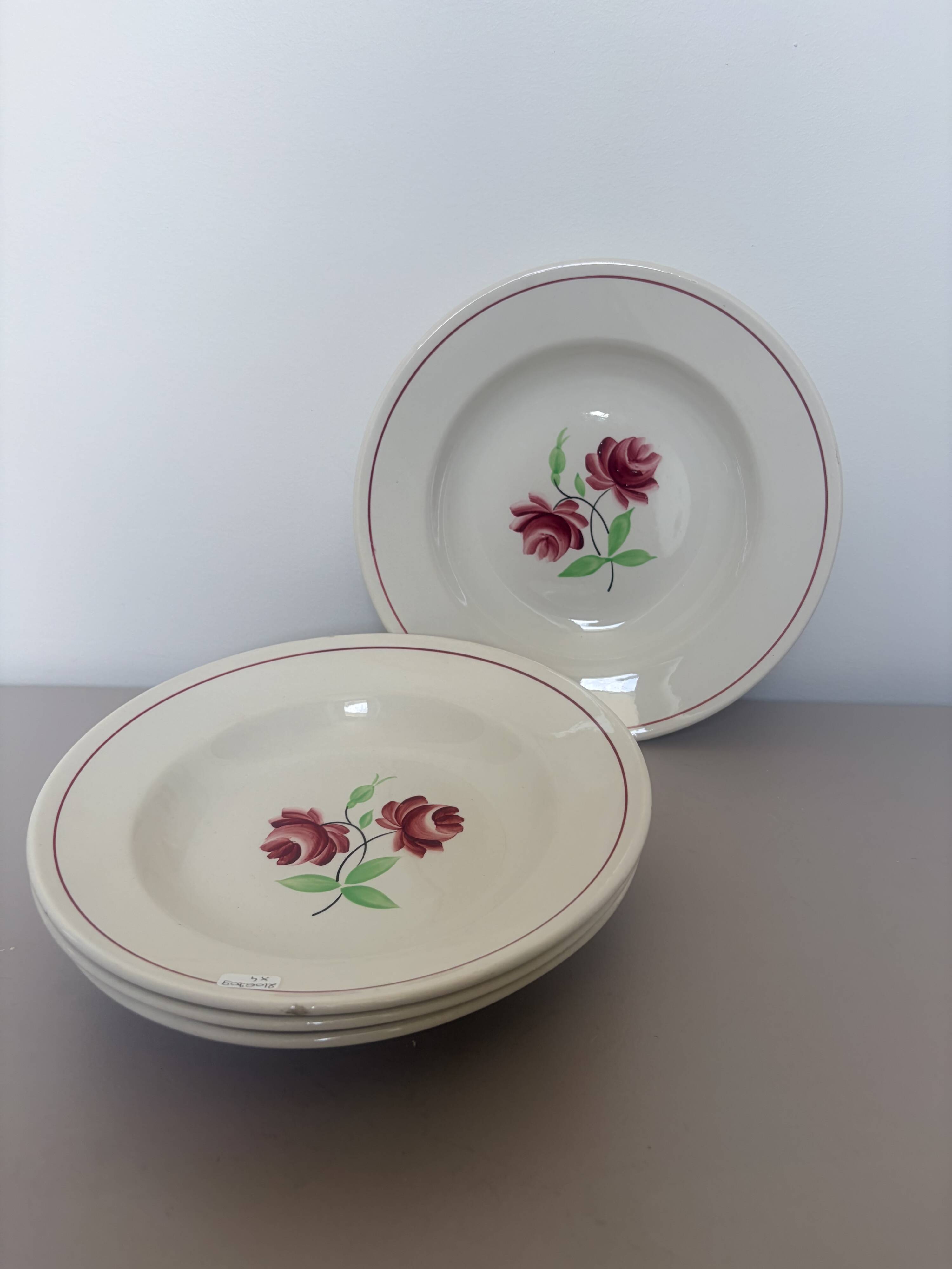 4 deep plates K&G Luneville model Rose-Mai 2106209