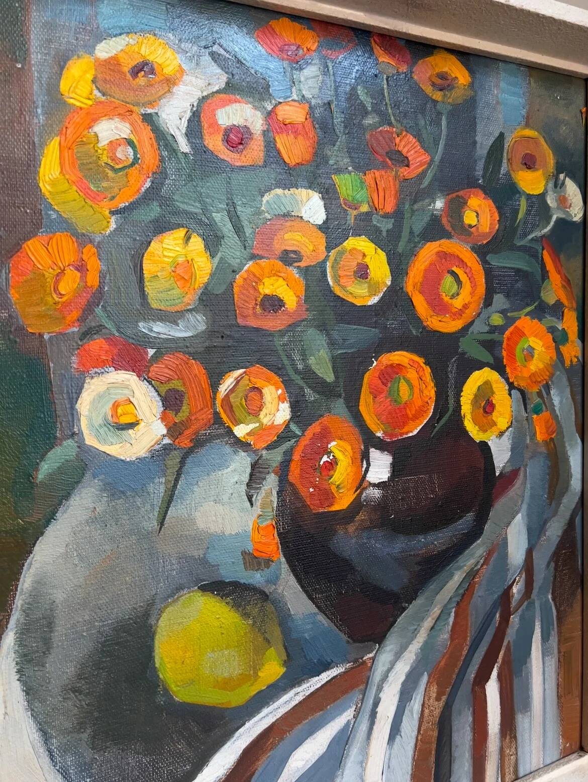 Floral still life oil painting by Maira Veisbārde | Latvia | 1981
