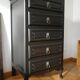 Vintage black chest of drawers