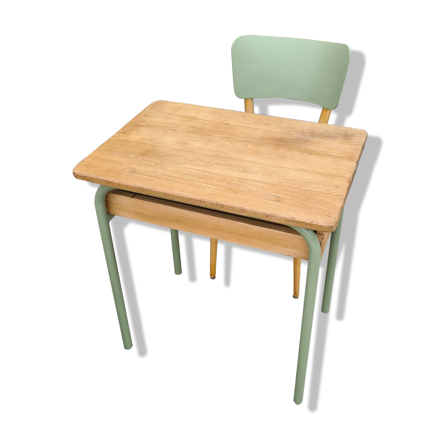 Bureau d'écolier et sa chaise Baumann