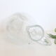 Bubbled glass pitcher with ice tank, handcrafted, French vintag manufacturing