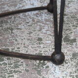 Table basse bois piétement métal noir
