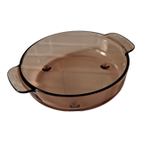 Corning amber glass browning dish