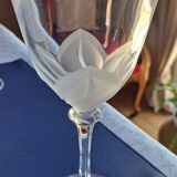 12 crystal wine glasses, Florence model.