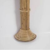 Pair of large “coconut/palm tree” rattan wall lights