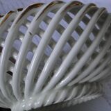 round white ceramic box braided openwork flowers slurry