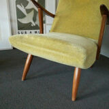 Scandinavian Chair in wood and teak 70s