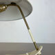 Lampe moderniste kalmar sytle Bauhaus beige metal et laiton, Autriche, années 1950