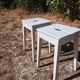 Pairs of workshop/farmhouse stools