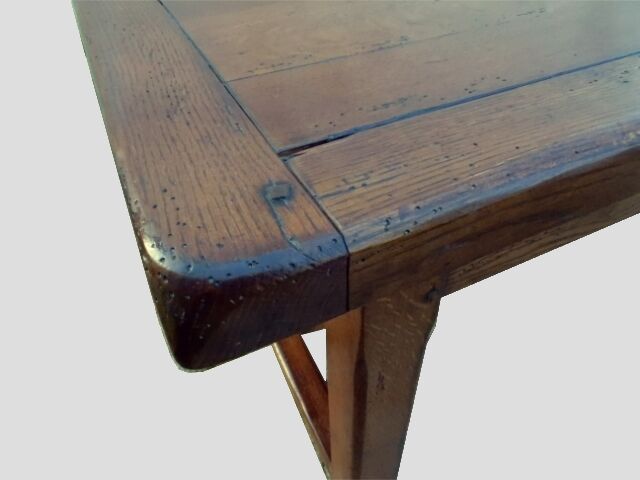 Massive old chene farm table