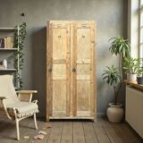 Vintage wooden wardrobe from 1940.