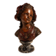 Bust of a woman 40 cm – Art Nouveau style – bronze effect finish