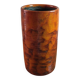 Vintage ceramic vase signed "Miep" with orange flamed glaze.
