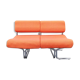 Canapé tweed orange des années 80