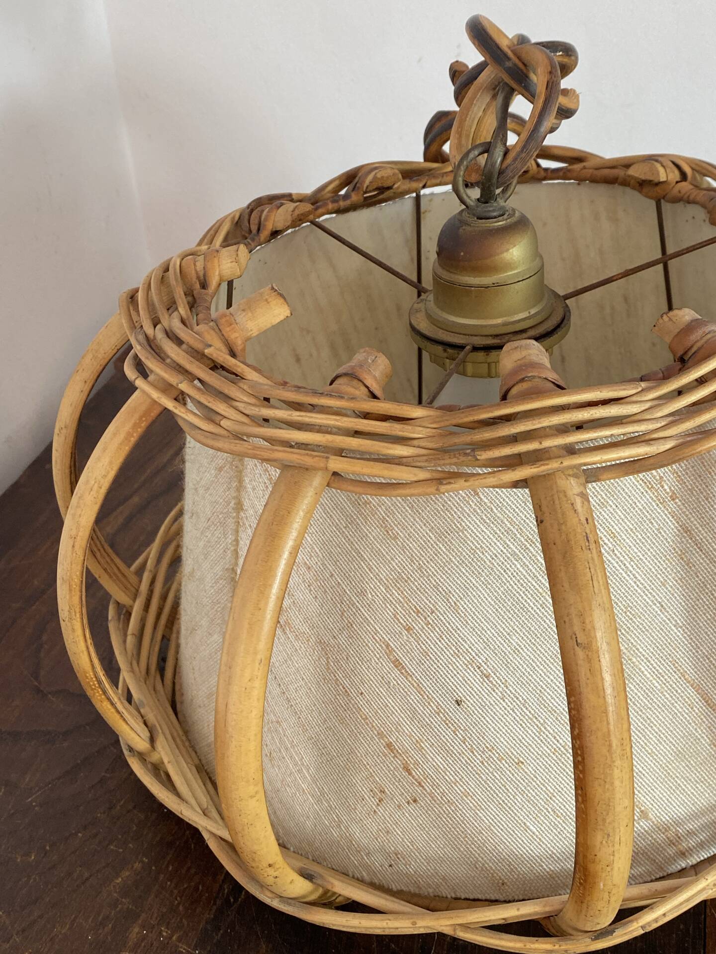 Bamboo and rattan suspension, Louis Sognot