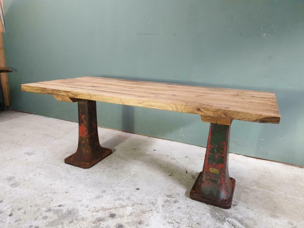 Industrial dining table