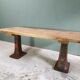 Industrial dining table