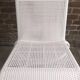 White woven resin garden chair
