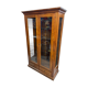 Vitrine en merisier 2 portes / 2 tiroirs