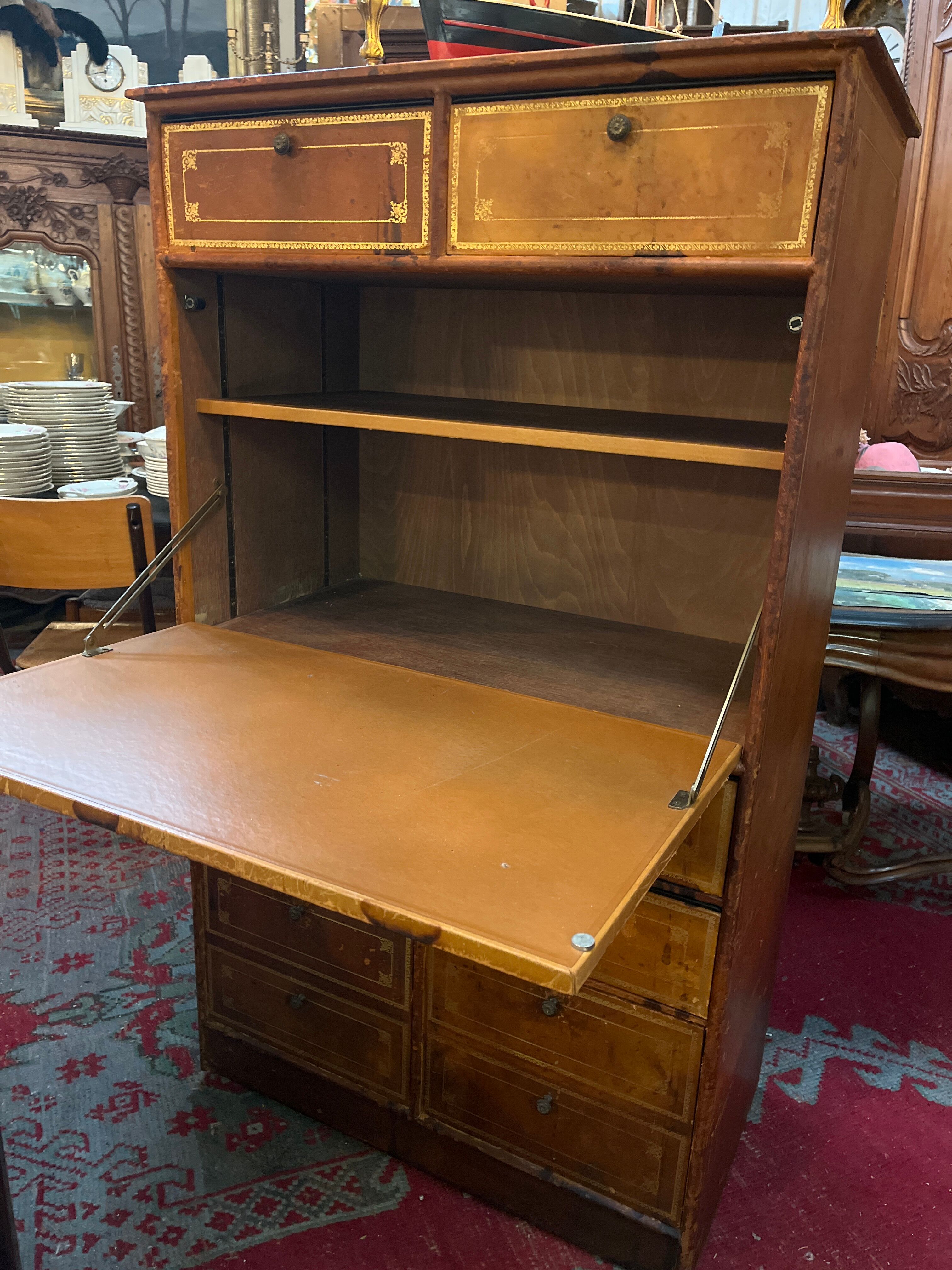 Secretary cardboard notary leather 20 th