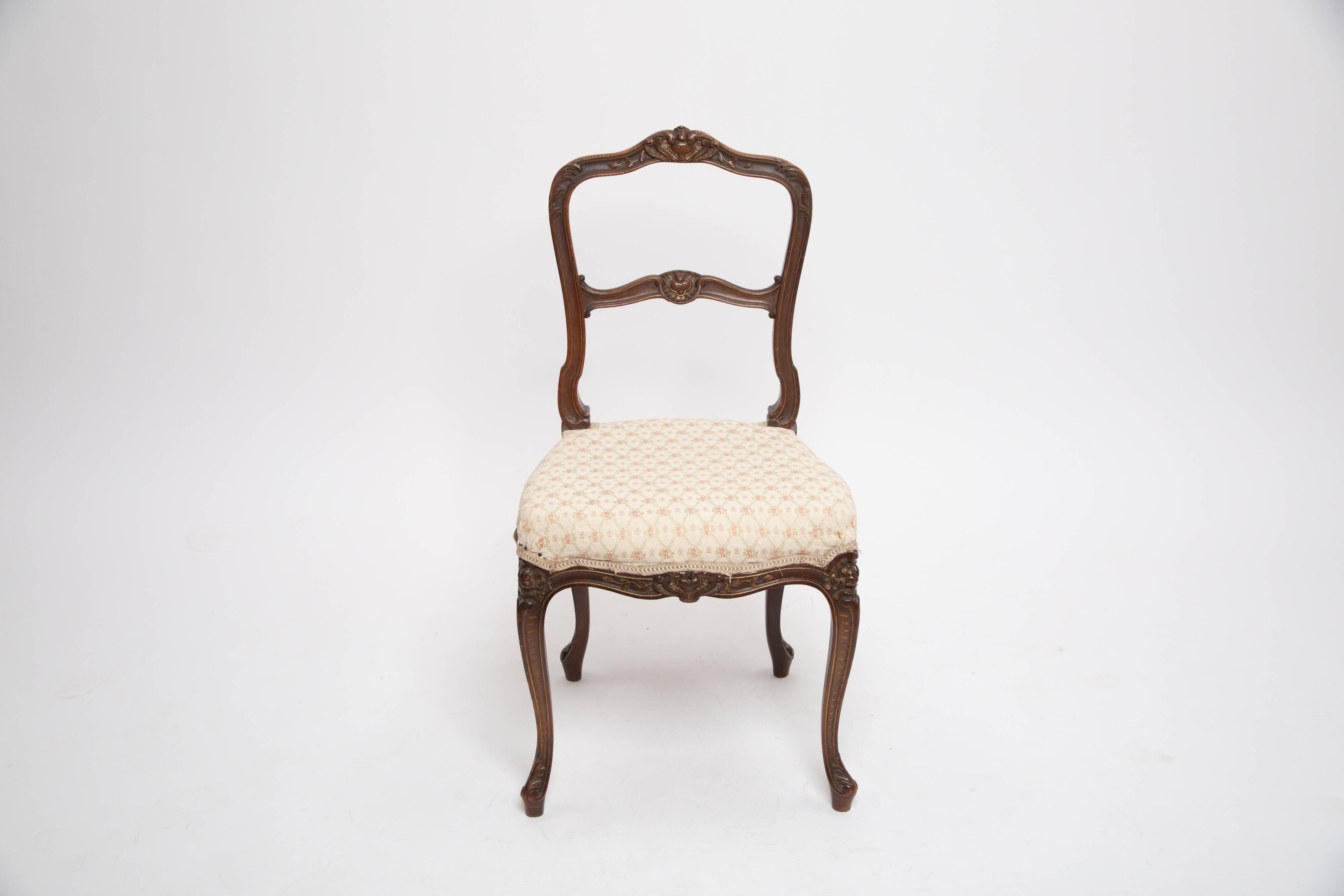 Old chair 1860 signed Pecquereau Napoleon lll