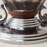 Glass cut smoked art deco