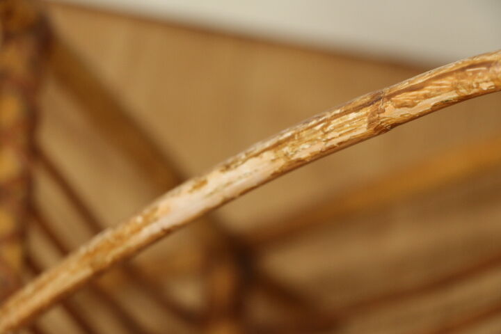 Rattan magazine holders