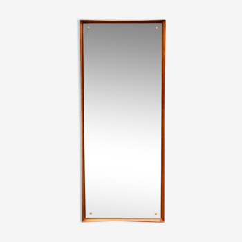 Miroir scandinave vintage en teck H 128 cm