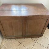 Meuble de métier, comptoir 3 tiroirs en chêne