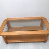 Table basse en bambou années 60-70