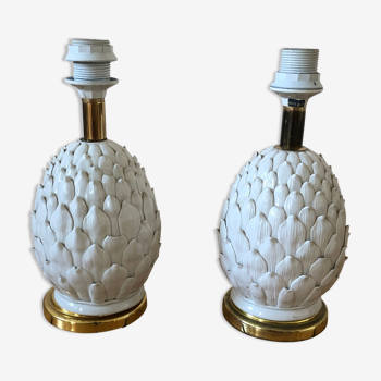 Lot de 2 lampes ananas