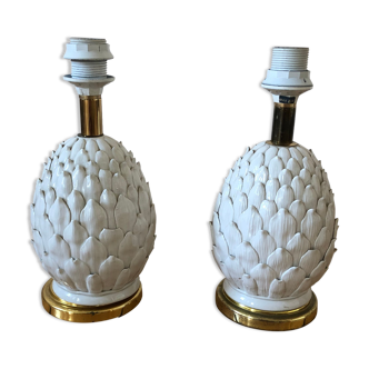 Lot de 2 lampes ananas