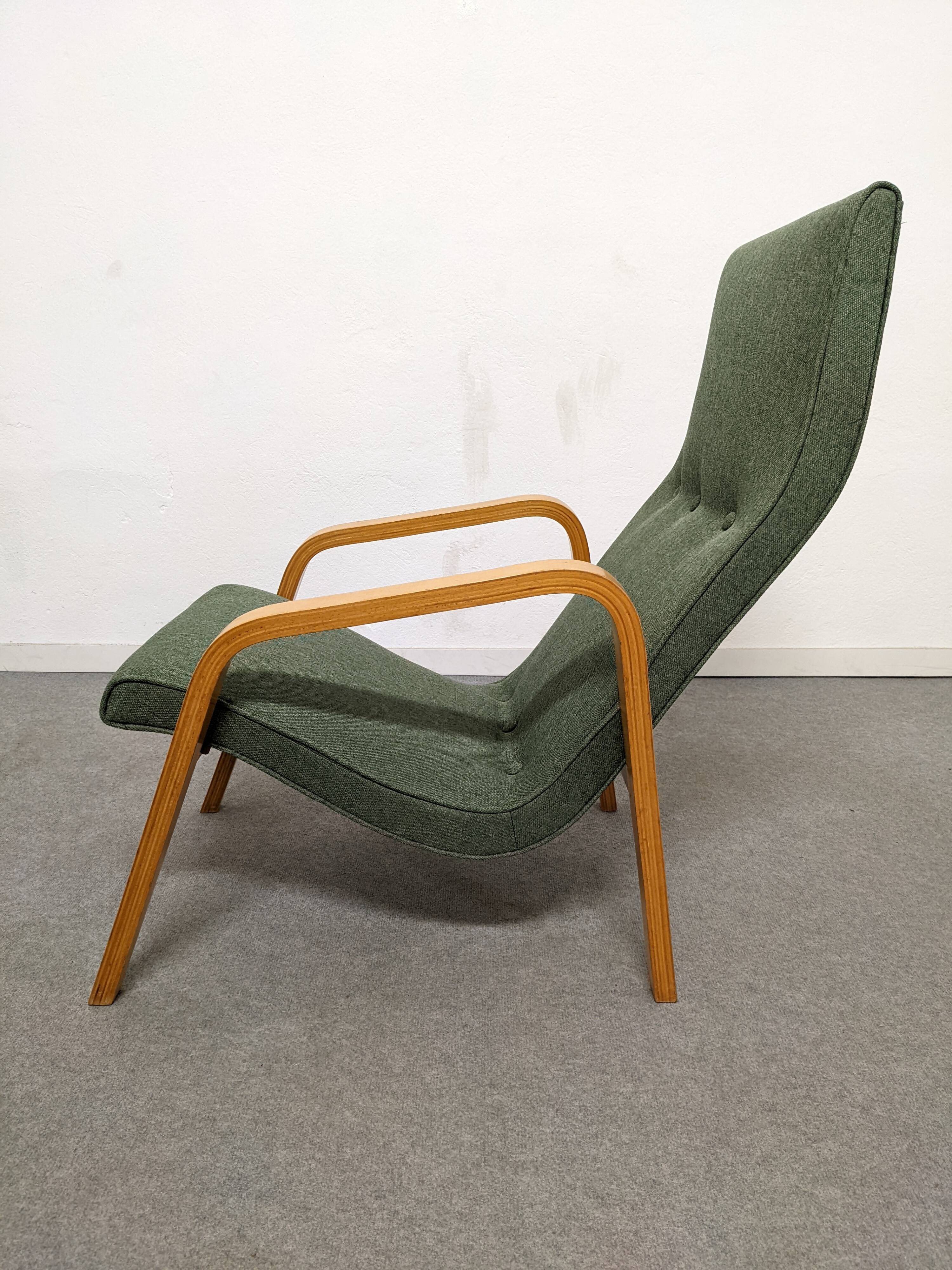 Paire de fauteuils Bow Wood des années 50/60
