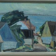 Carl Berndtsson, Swedish Modern Painting, 1960s, Oil on Canvas, Framed