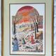 Lithographie Alain Thomas Scène hivernale Russe