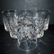 Set of 6 Lemberg Junon cut crystal whisky glasses near Chantilly